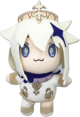 A plushie of Paimon from Genshin Impact.